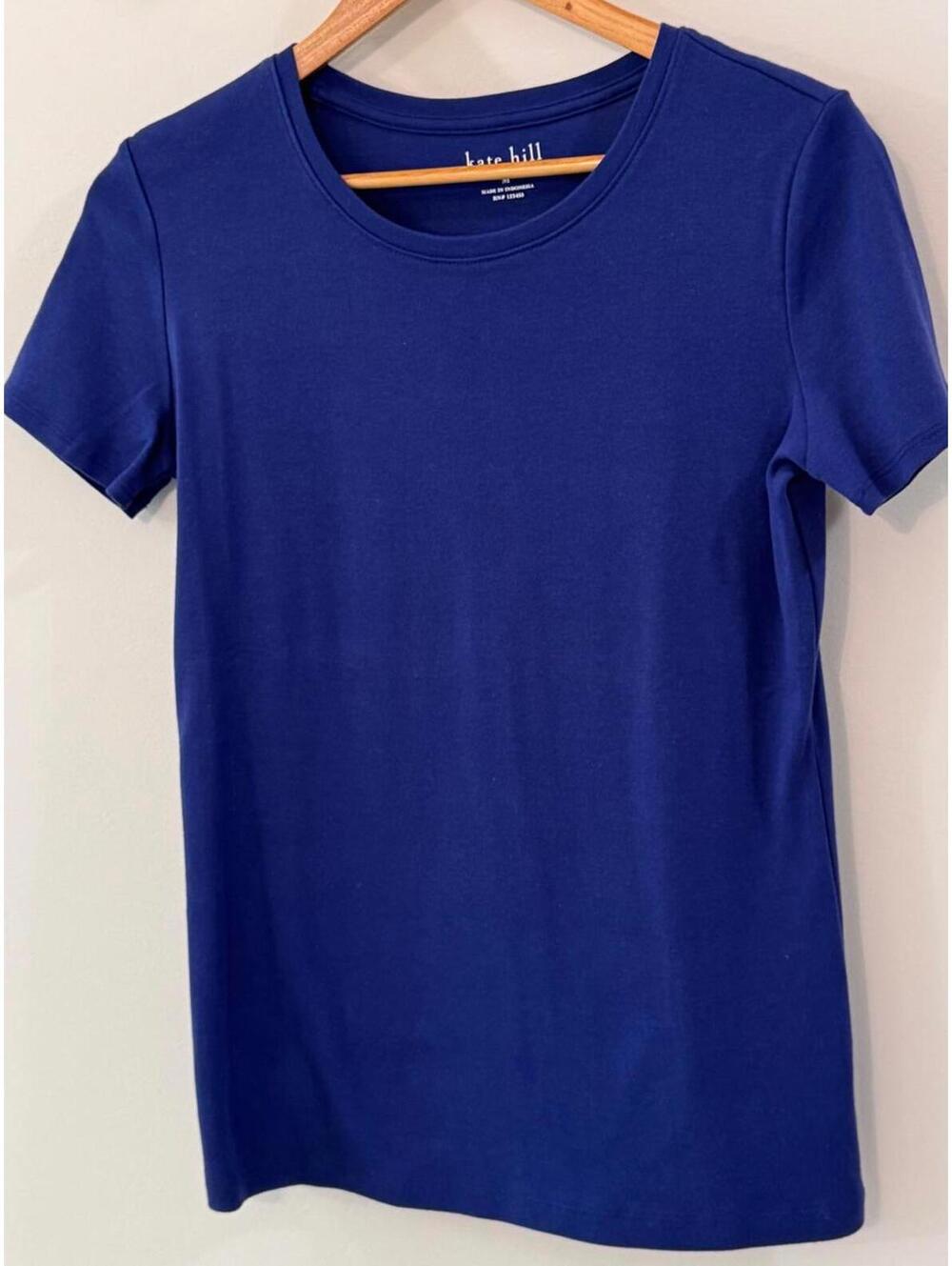 Kate Hill Women's Cotton T-Shirt - Classic Blue